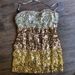 Bebe sequin mini dress
